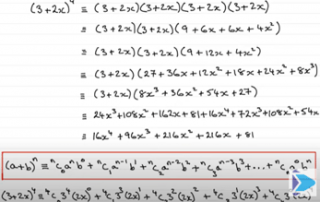 Image: Additional Math - Normal Expansion versus Binomial Theorem. A-Math Group Tuition at Woodlands, Choa Chu Kang, Yew Tee, Marsiling, Admiralty and Sembawang.