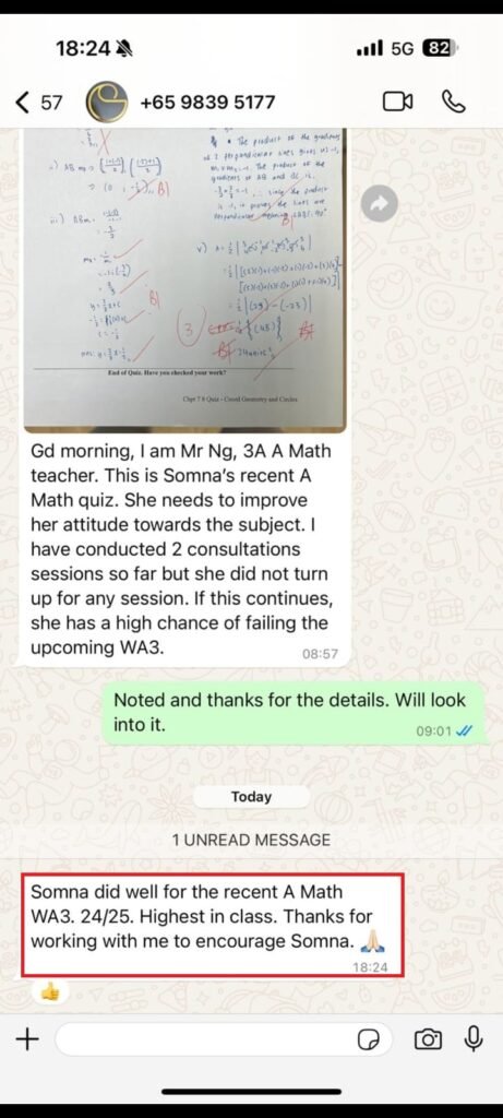 somna - Additional Math O-Level, N-Level Sec 1, 2 ,3 Math Tuition . Boon Lay and Woodlands.